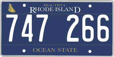 RI license plate 747266