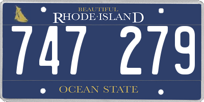 RI license plate 747279