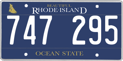 RI license plate 747295