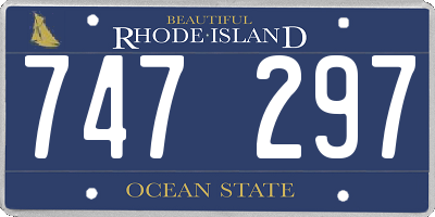 RI license plate 747297