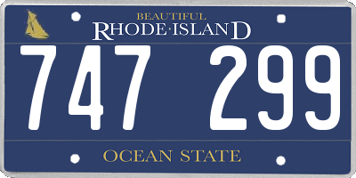 RI license plate 747299