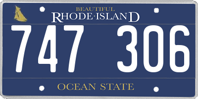 RI license plate 747306