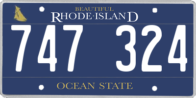 RI license plate 747324