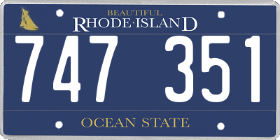 RI license plate 747351