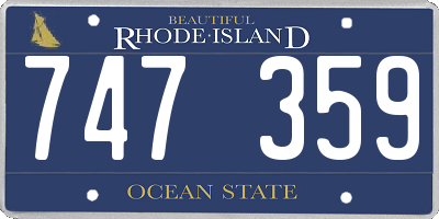 RI license plate 747359