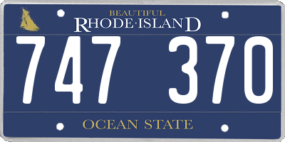 RI license plate 747370