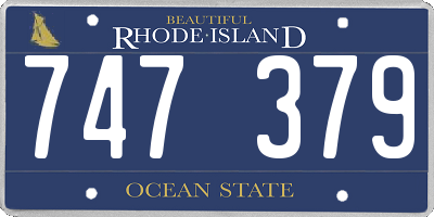 RI license plate 747379