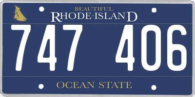 RI license plate 747406