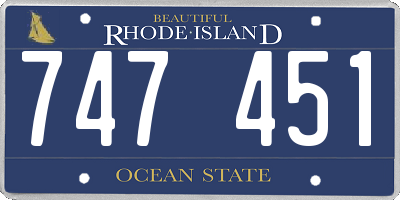 RI license plate 747451