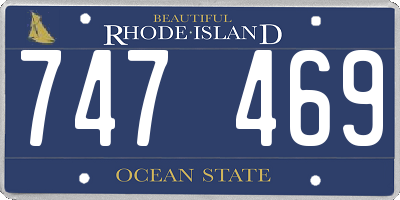RI license plate 747469