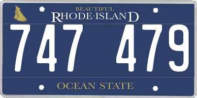 RI license plate 747479