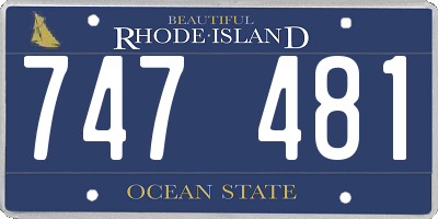 RI license plate 747481