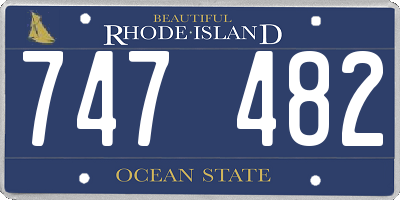 RI license plate 747482