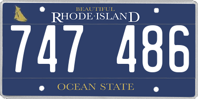 RI license plate 747486