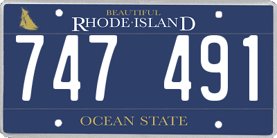 RI license plate 747491