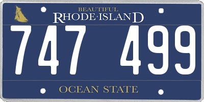 RI license plate 747499