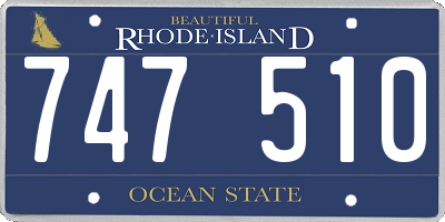 RI license plate 747510