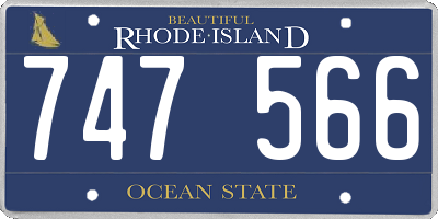 RI license plate 747566