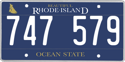 RI license plate 747579