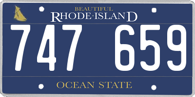 RI license plate 747659