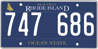 RI license plate 747686