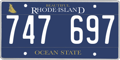 RI license plate 747697