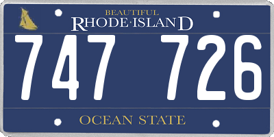 RI license plate 747726