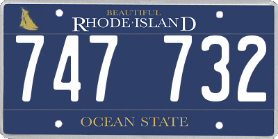 RI license plate 747732
