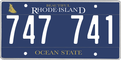 RI license plate 747741