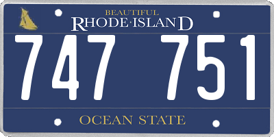 RI license plate 747751