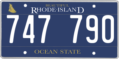 RI license plate 747790