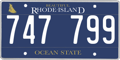 RI license plate 747799