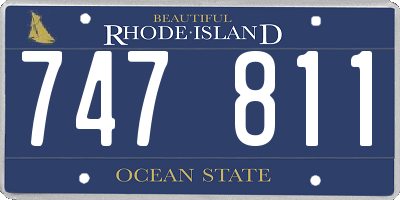 RI license plate 747811