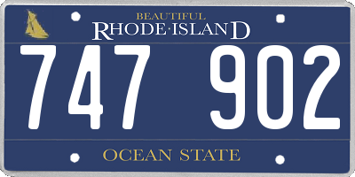 RI license plate 747902