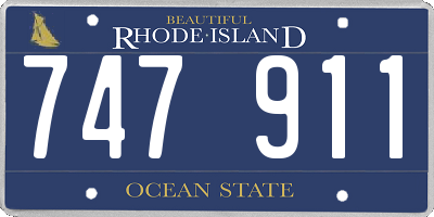 RI license plate 747911