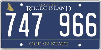 RI license plate 747966