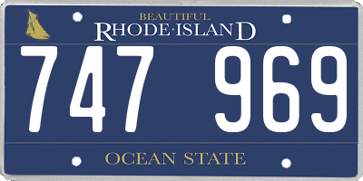 RI license plate 747969