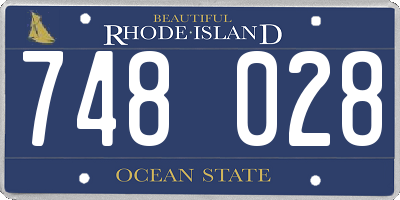 RI license plate 748028