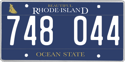 RI license plate 748044