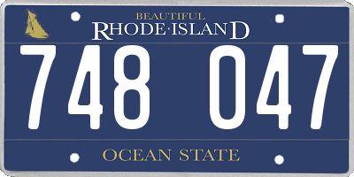 RI license plate 748047