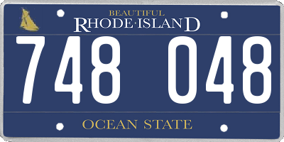 RI license plate 748048