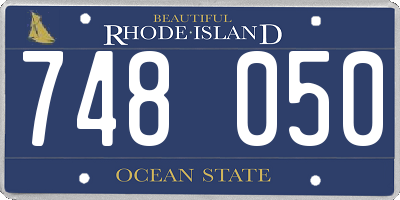 RI license plate 748050