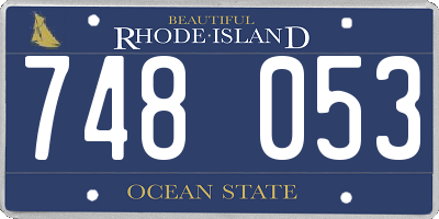 RI license plate 748053