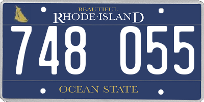 RI license plate 748055
