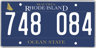 RI license plate 748084