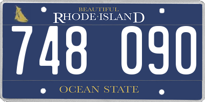 RI license plate 748090