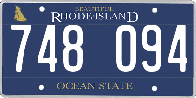 RI license plate 748094