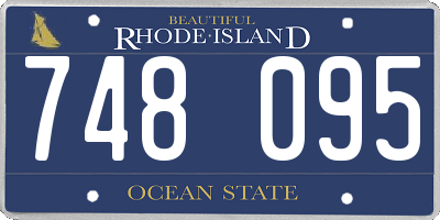 RI license plate 748095
