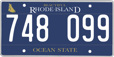 RI license plate 748099
