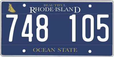 RI license plate 748105
